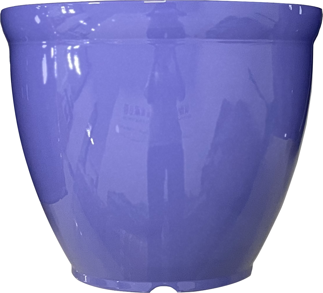 15 x 11.5” Periwinkle Gloss - 12 per case - Decorative Planters